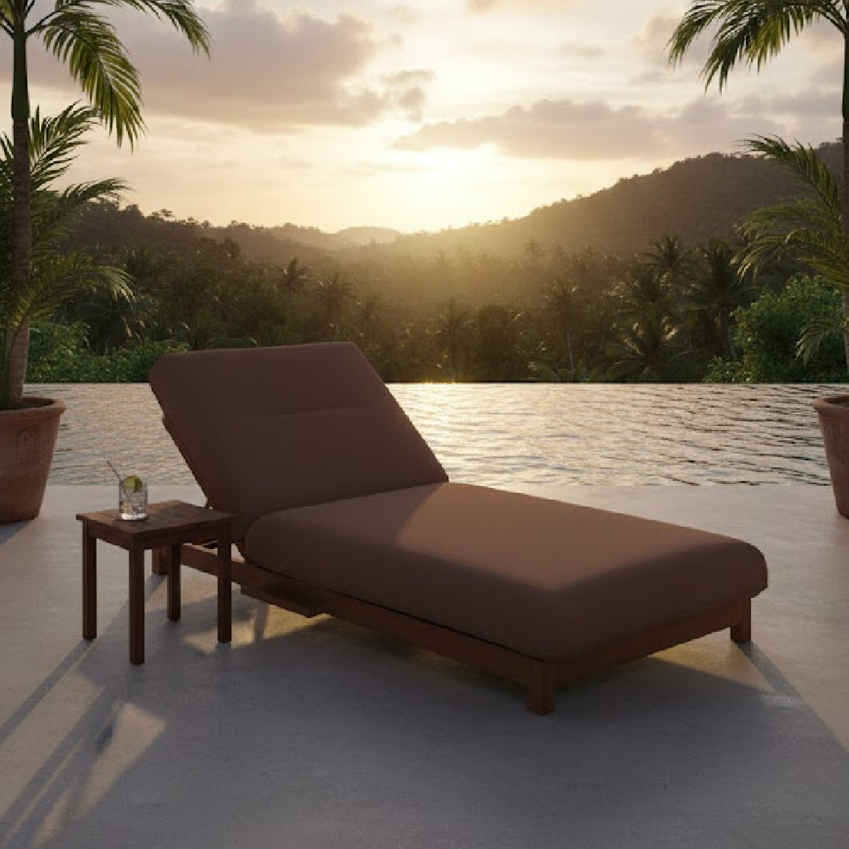 Modern European furniture - Adjustable Outdoor Lounge Chair - www.oroa.com | Oroa.com