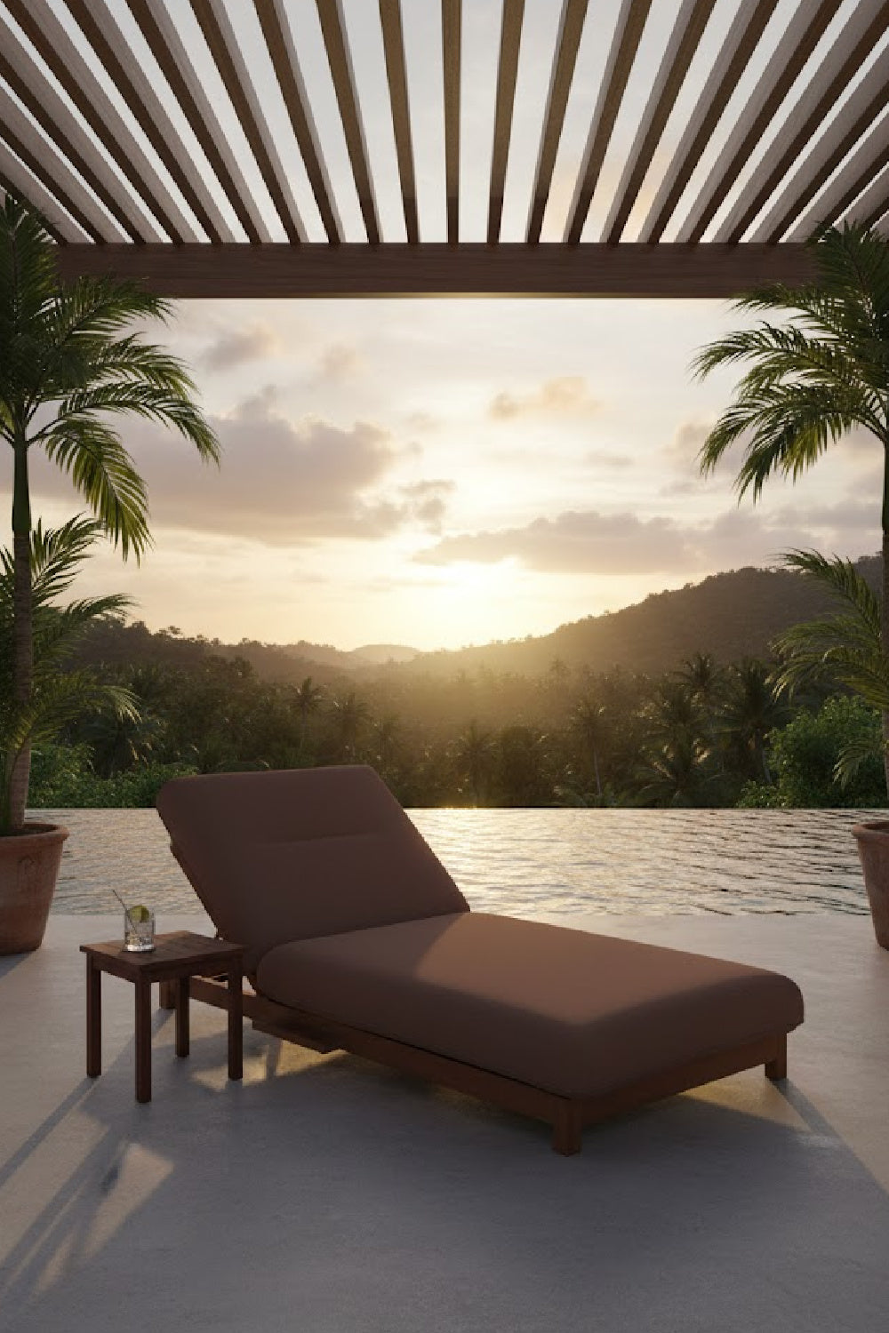 Modern European furniture - Adjustable Outdoor Lounge Chair - www.oroa.com | Oroa.com