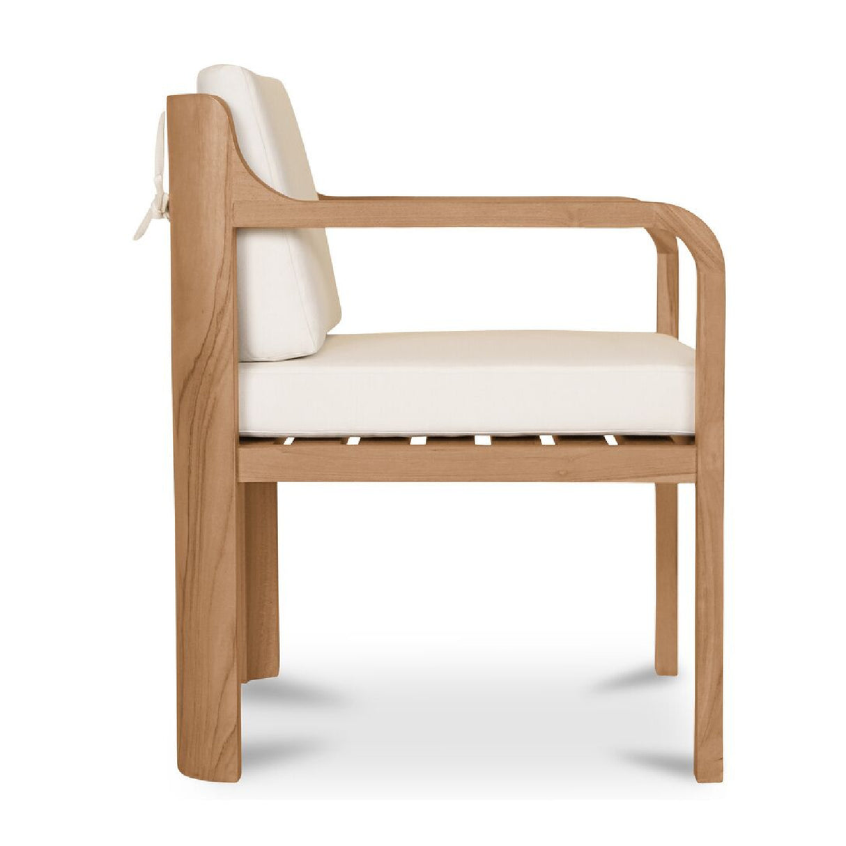 Modern European furniture - White Padded Outdoor Dining Chair - www.oroa.com | Oroa.com