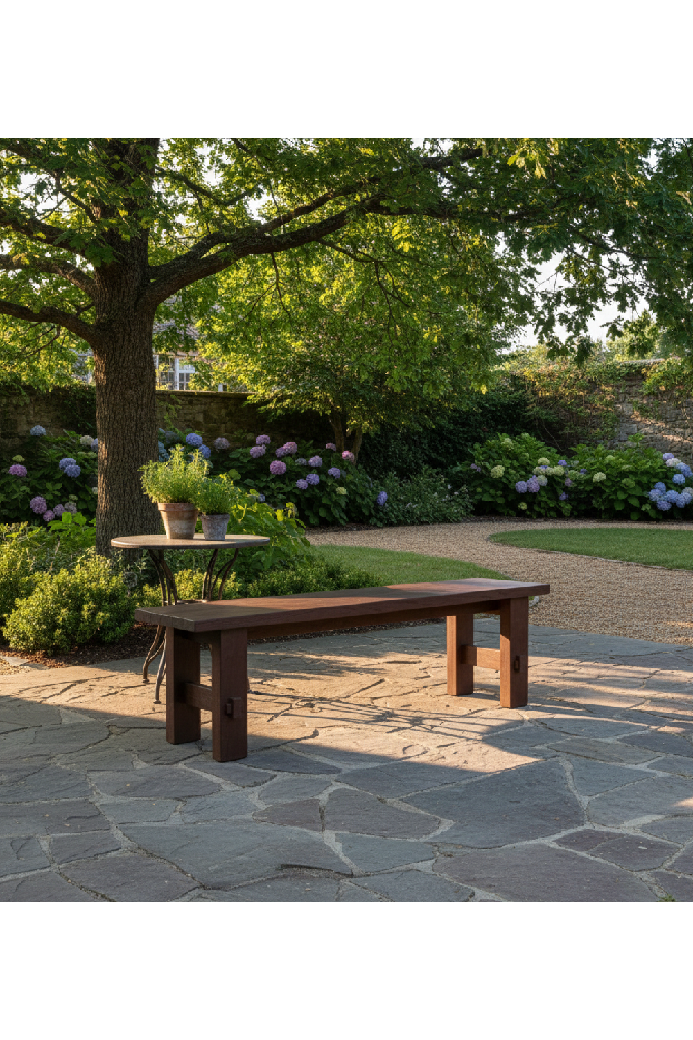 Modern European furniture - Slatted Teak Outdoor Dining Bench - www.oroa.com | Oroa.com