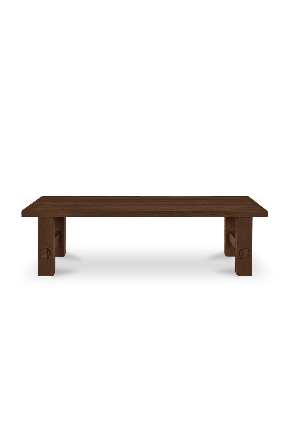 Modern European furniture - Slatted Teak Outdoor Dining Bench - www.oroa.com | Oroa.com