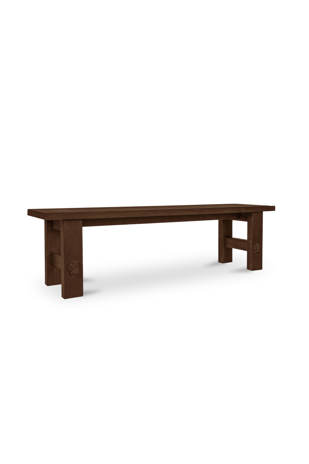 Modern European furniture - Slatted Teak Outdoor Dining Bench - www.oroa.com | Oroa.com