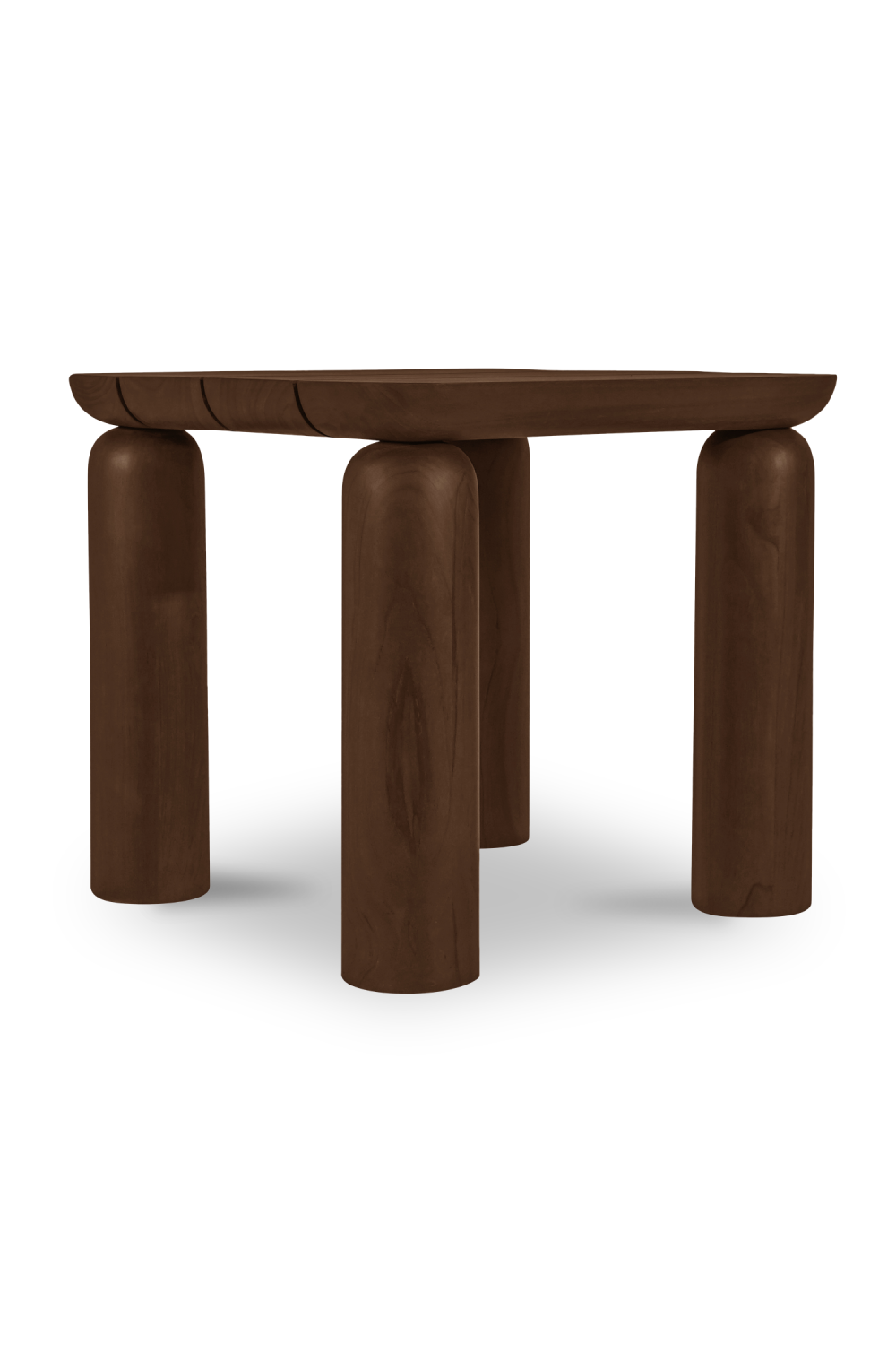 Modern European furniture - Brown Teak Outdoor Side Table - www.oroa.com | Oroa.com