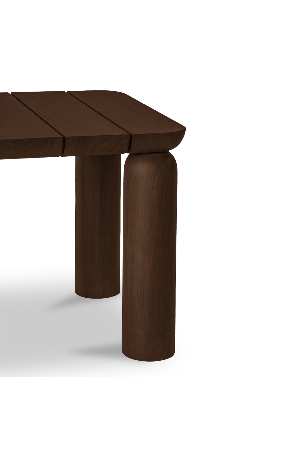Modern European furniture - Brown Teak Outdoor Side Table - www.oroa.com | Oroa.com