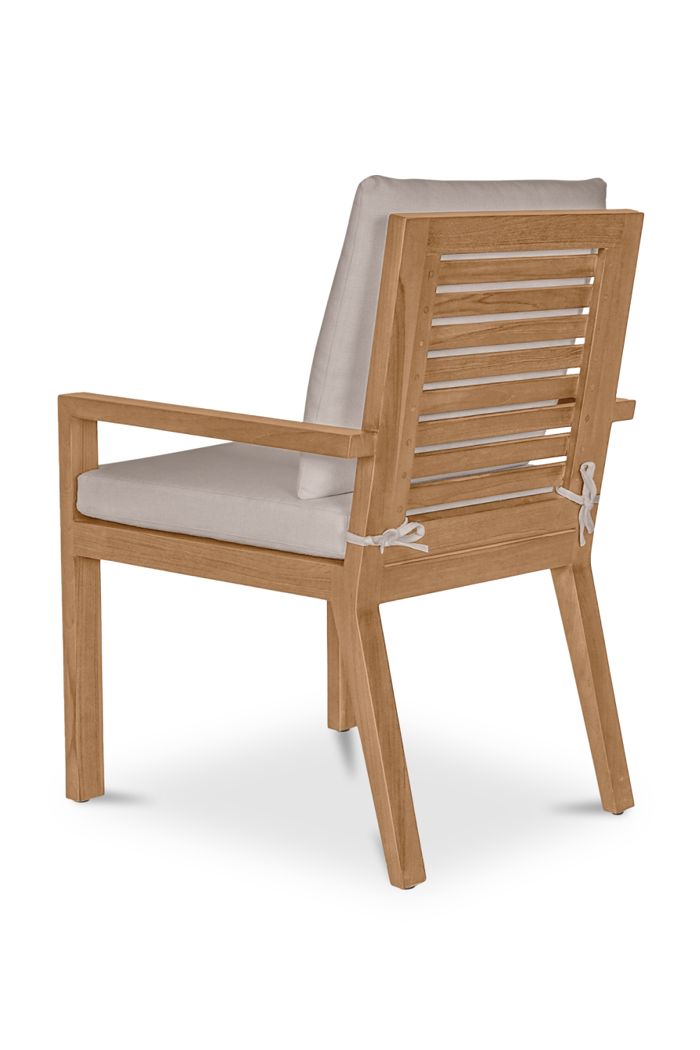 White Cushioned Outdoor Dining Chair | Novi Living Mateo | Oroa.com