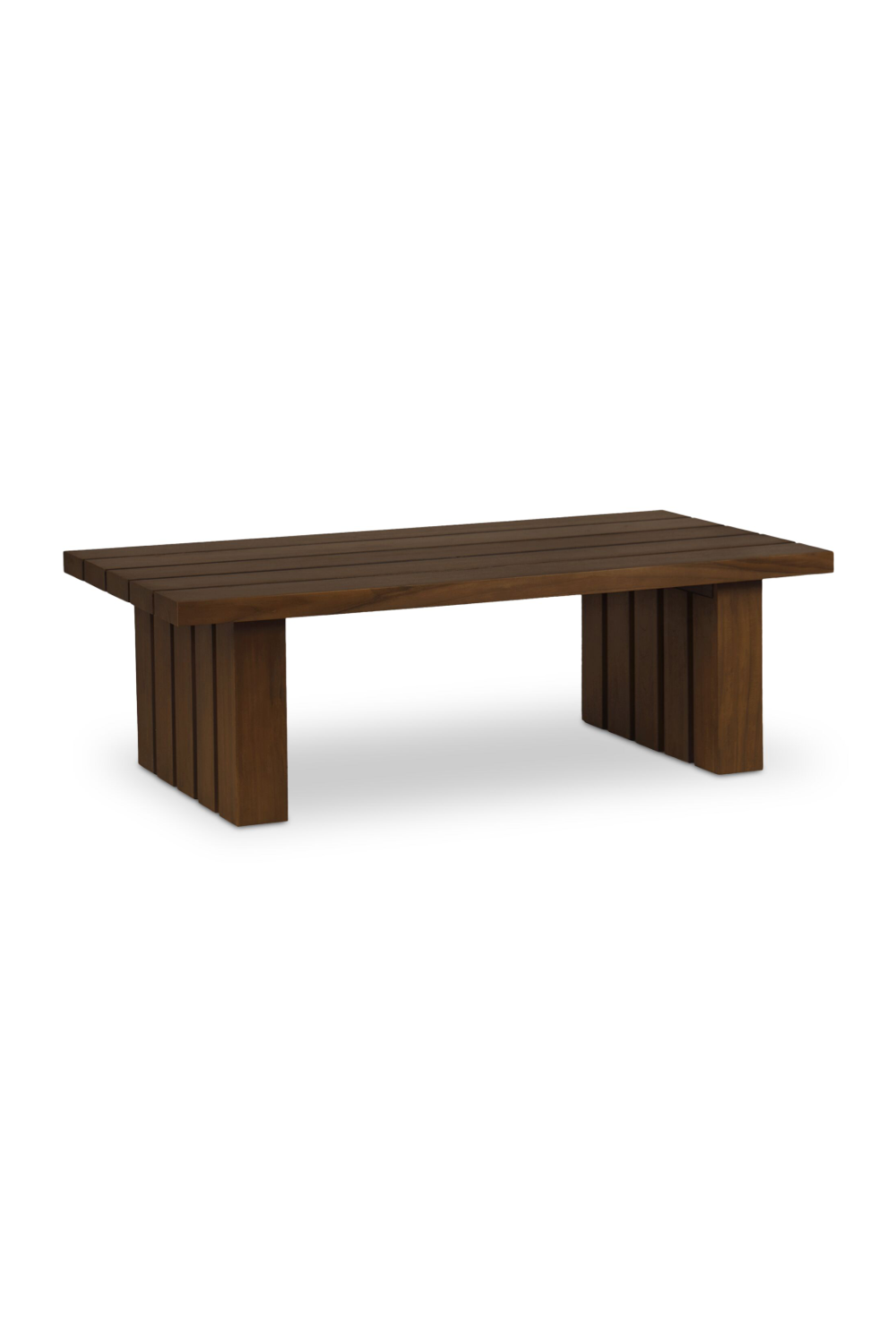 Slatted Teak Outdoor Coffee Table | Novi Living Denby | Oroa.com
