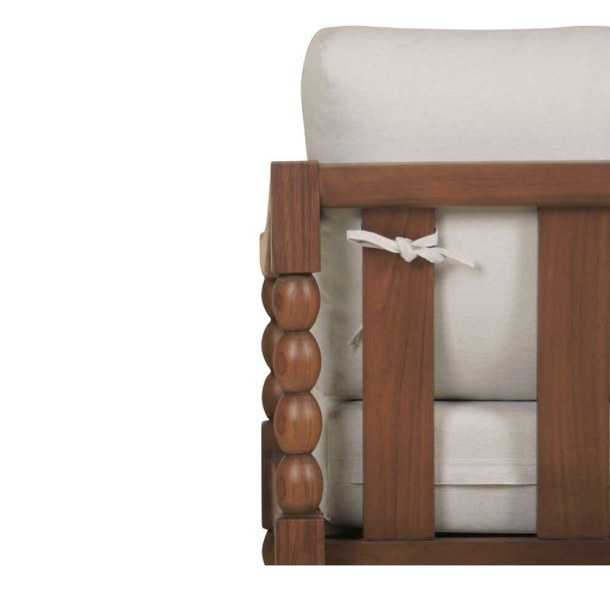 Modern European furniture - Turned-Leg Teak Outdoor Accent Chair - www.oroa.com | Oroa.com