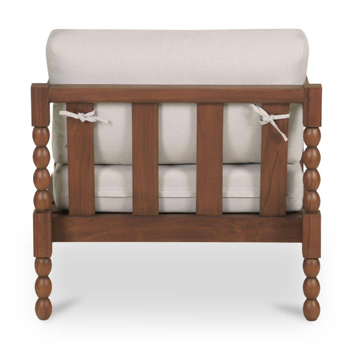 Modern European furniture - Turned-Leg Teak Outdoor Accent Chair - www.oroa.com | Oroa.com