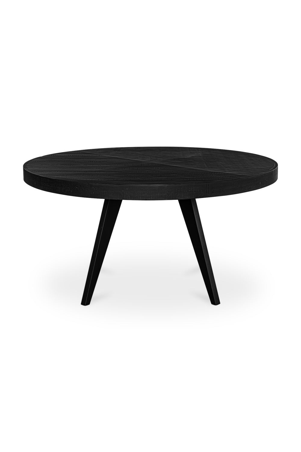 Modern European furniture - Black Acacia Round Dining Table - www.oroa.com