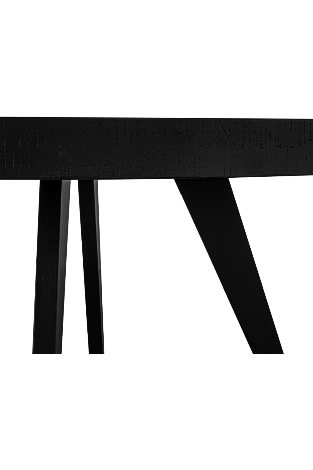 Modern European furniture - Black Acacia Round Dining Table - www.oroa.com