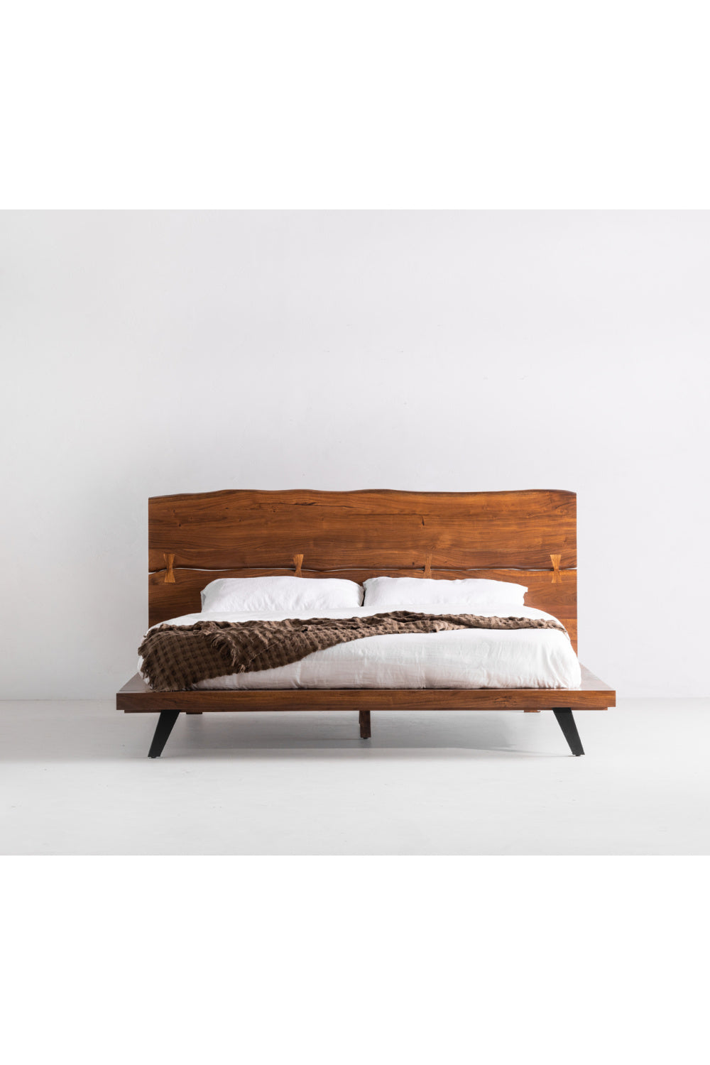 Acacia Organic-Edge Headboard Bed | Novi Living Madagascar | Oroa.com