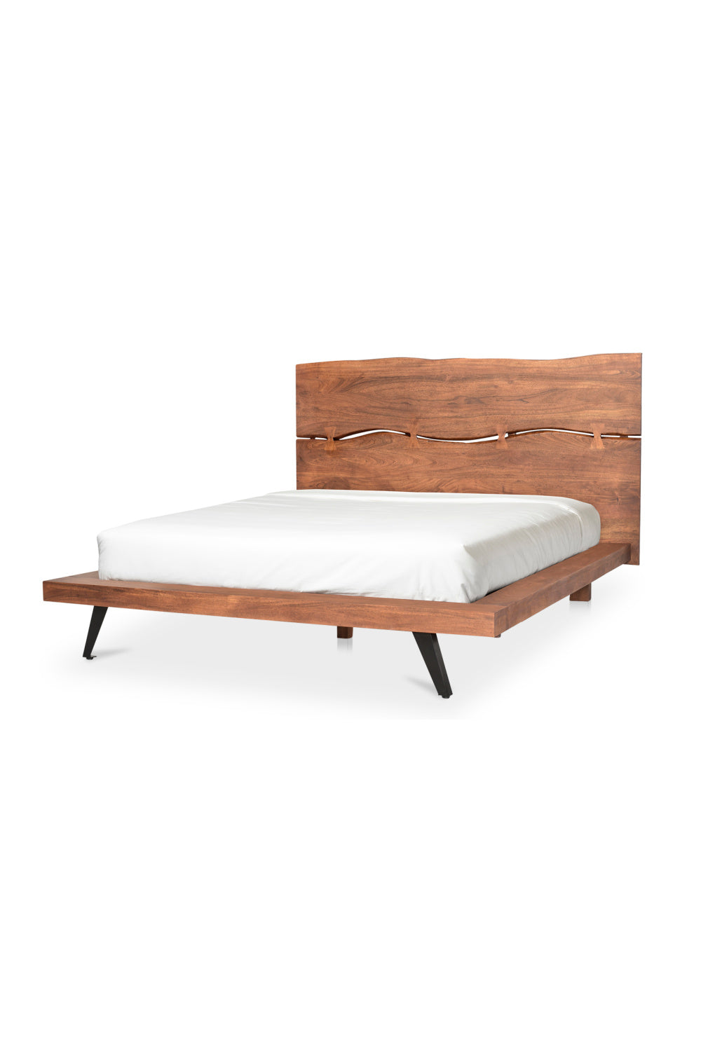 Acacia Organic-Edge Headboard Bed | Novi Living Madagascar | Oroa.com