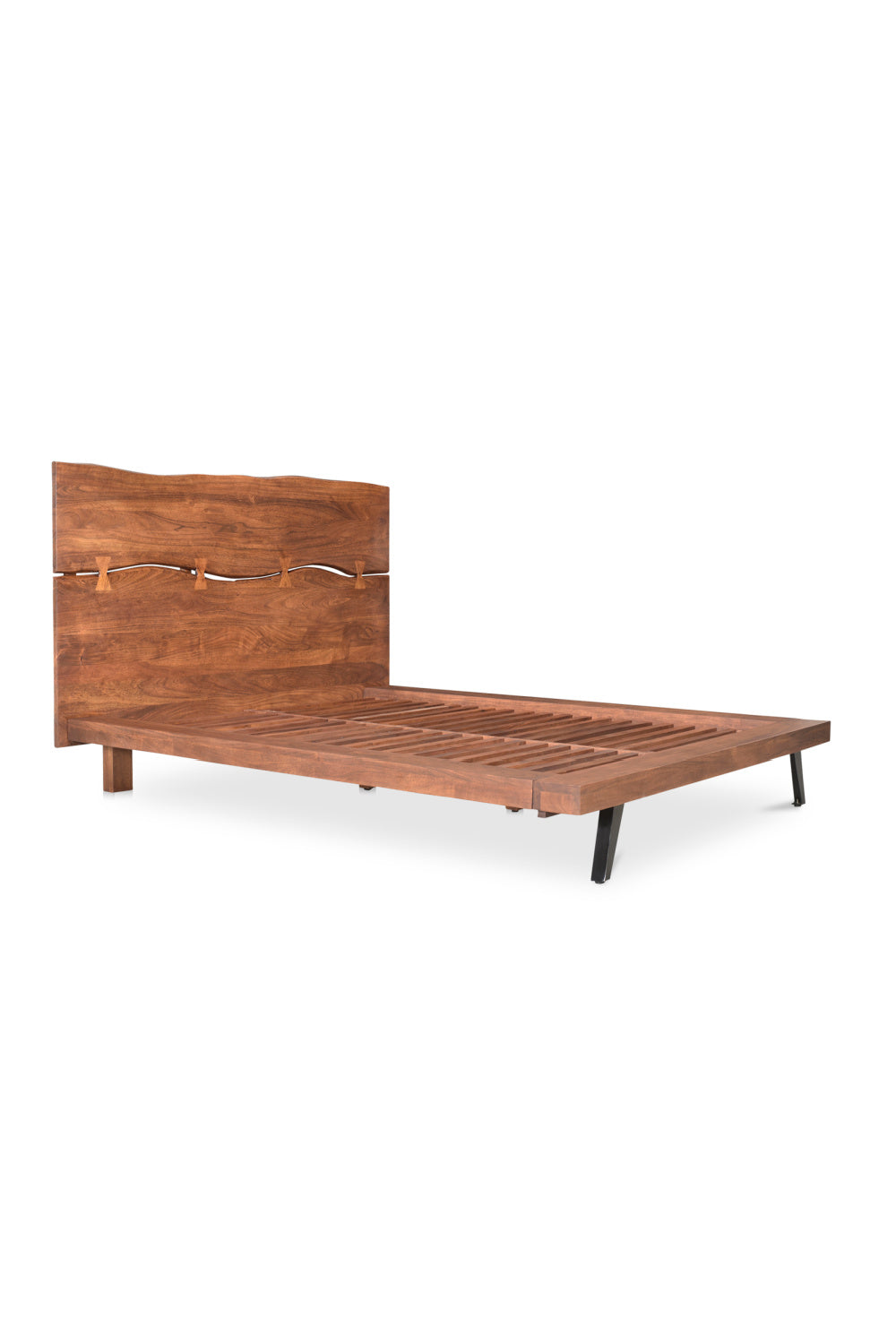 Acacia Organic-Edge Headboard Bed | Novi Living Madagascar | Oroa.com