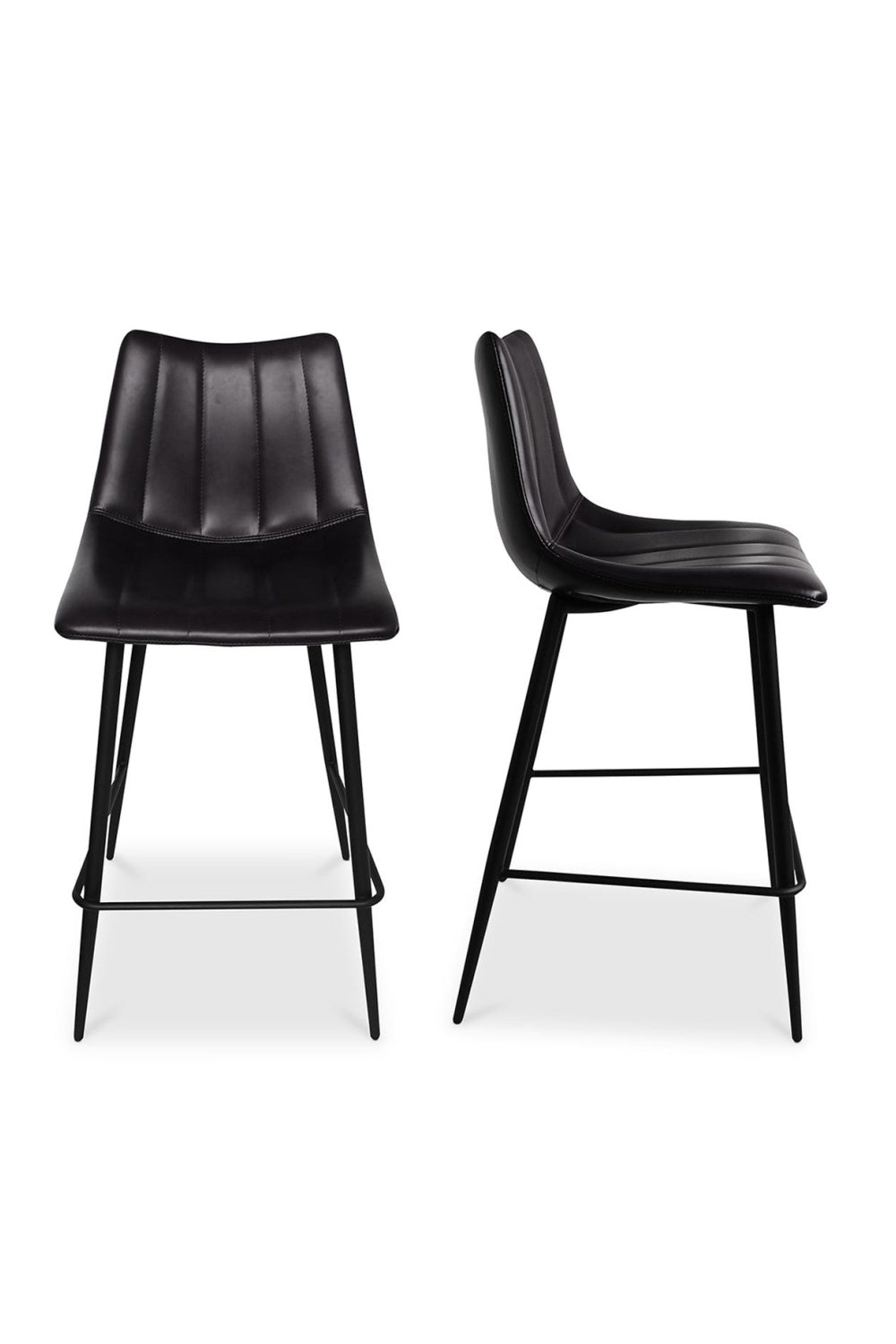 Modern European furniture - Vertical Stitched Counter Stools (2) - www.oroa.com | Oroa.com