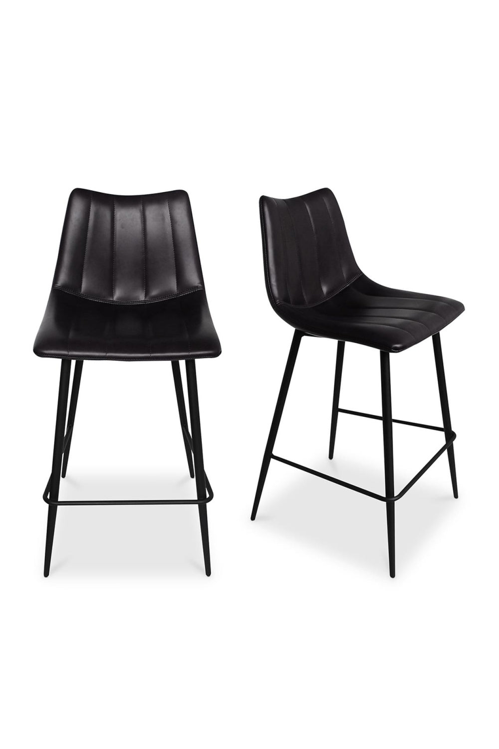 Modern European furniture - Vertical Stitched Counter Stools (2) - www.oroa.com | Oroa.com