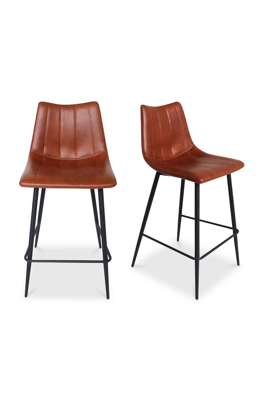 Modern European furniture - Vertical Stitched Counter Stools (2) - www.oroa.com | Oroa.com
