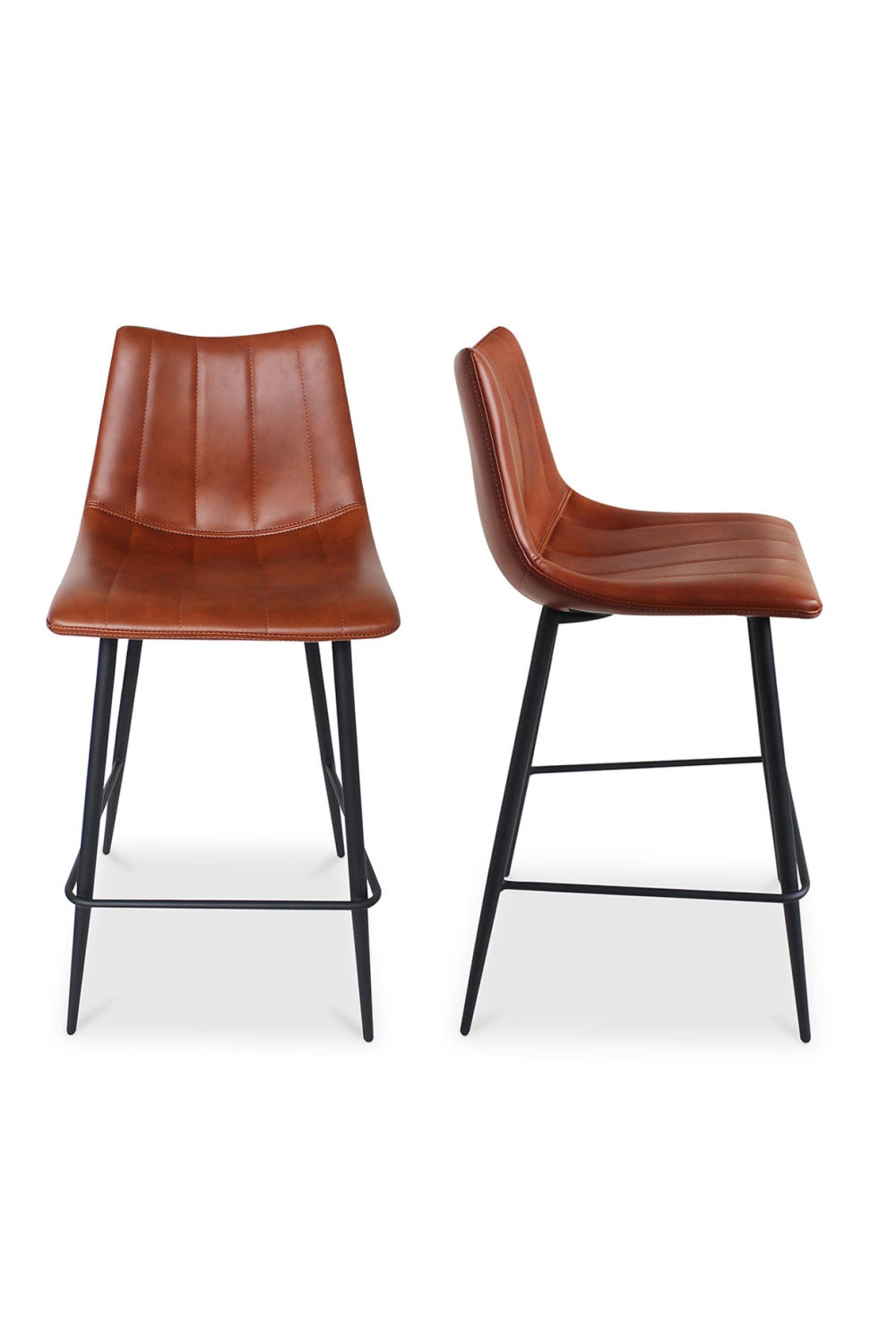 Modern European furniture - Vertical Stitched Counter Stools (2) - www.oroa.com | Oroa.com