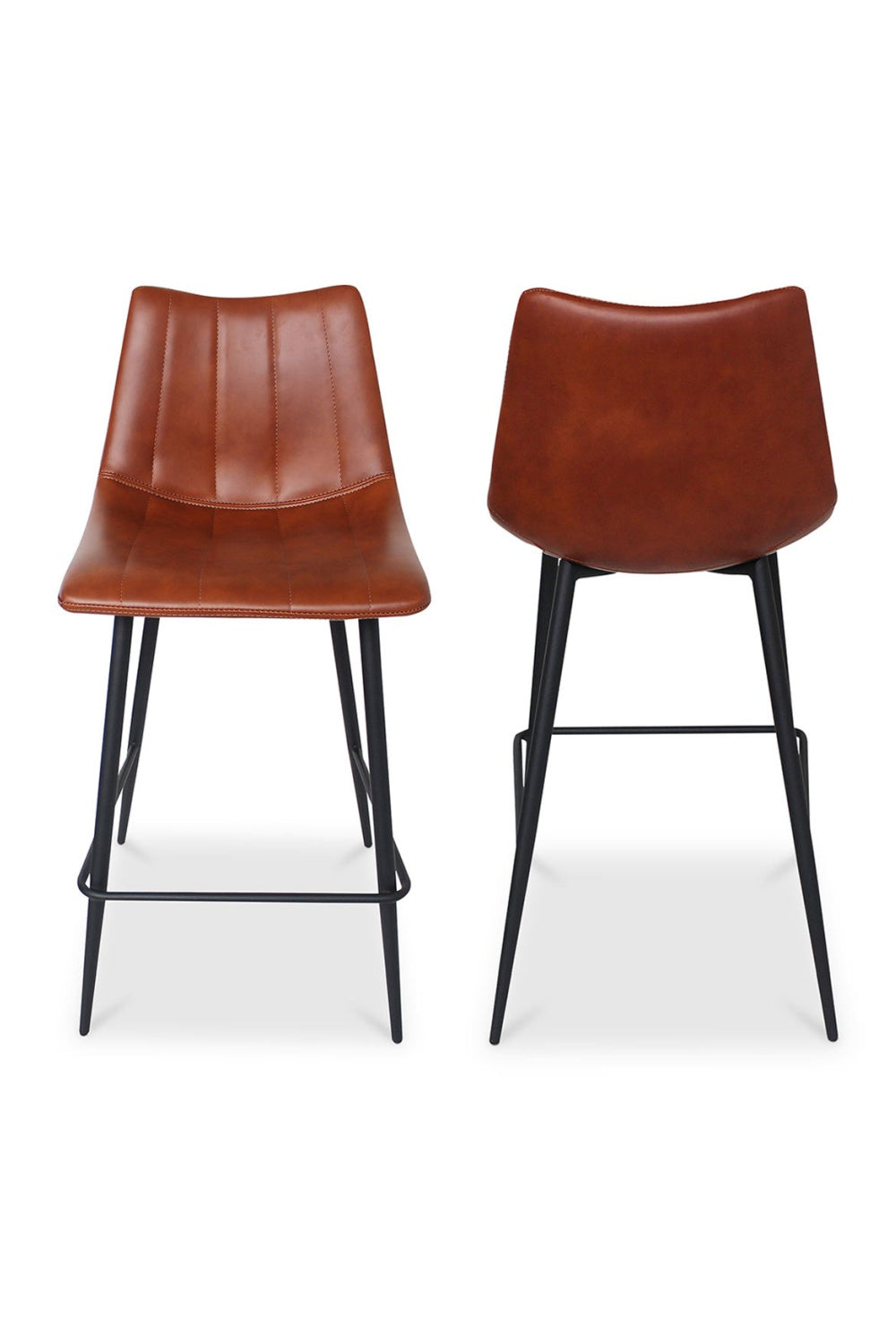 Modern European furniture - Vertical Stitched Counter Stools (2) - www.oroa.com | Oroa.com