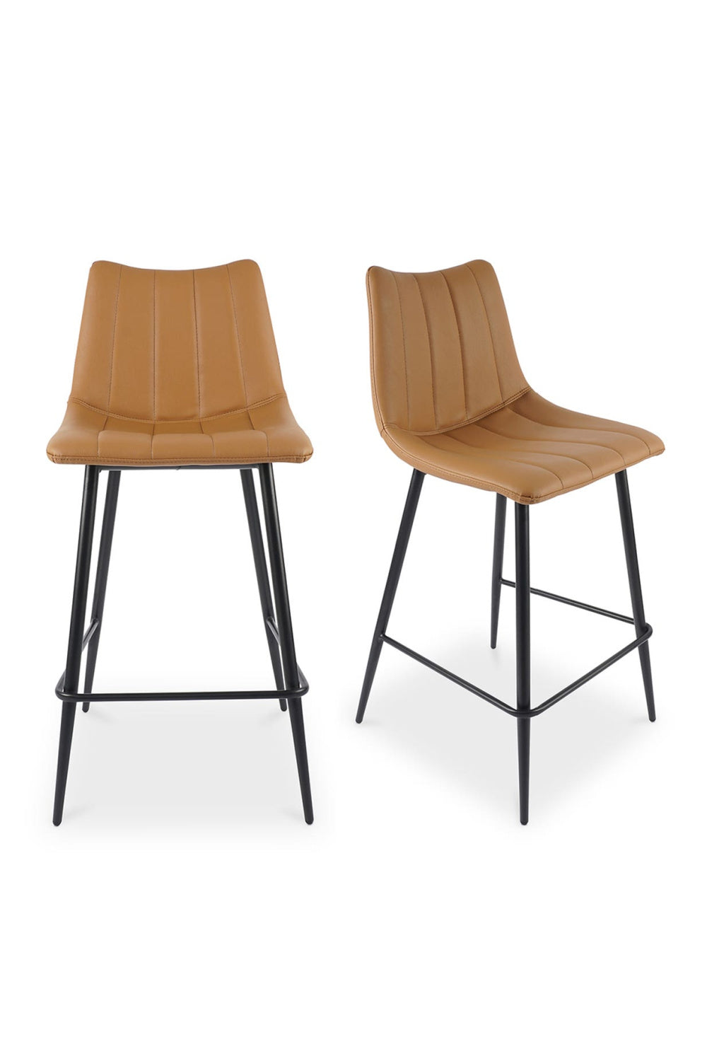 Modern European furniture - Vertical Stitched Counter Stools (2) - www.oroa.com | Oroa.com