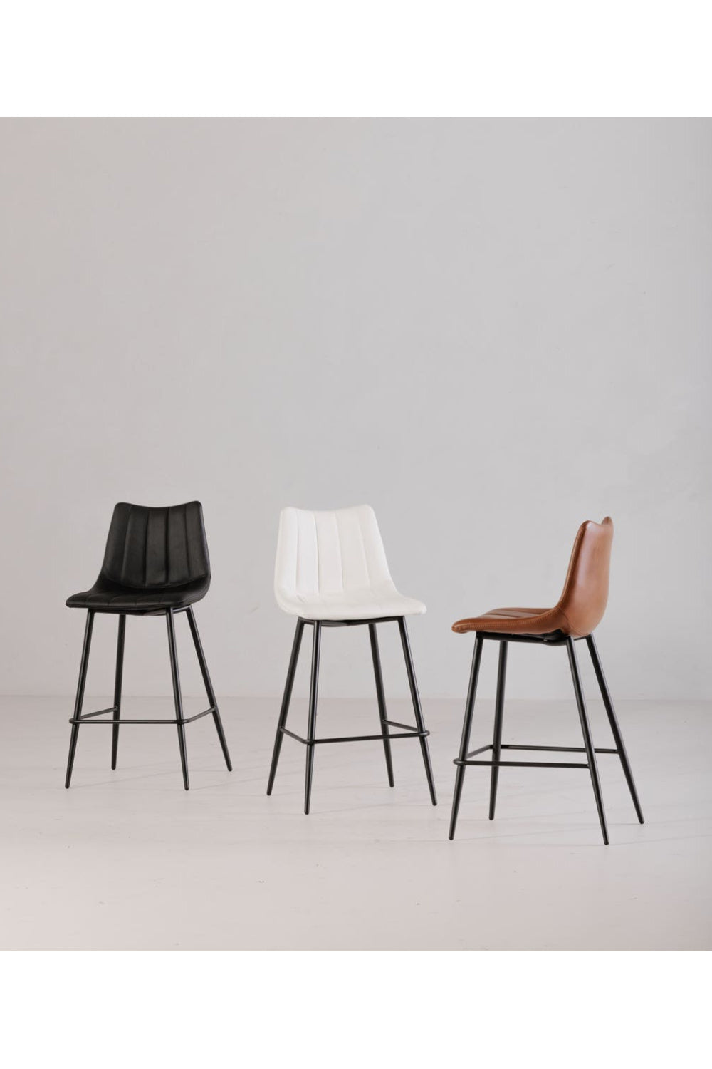 Modern European furniture - Vertical Stitched Bar Stools (2) - www.oroa.com | Oroa.com