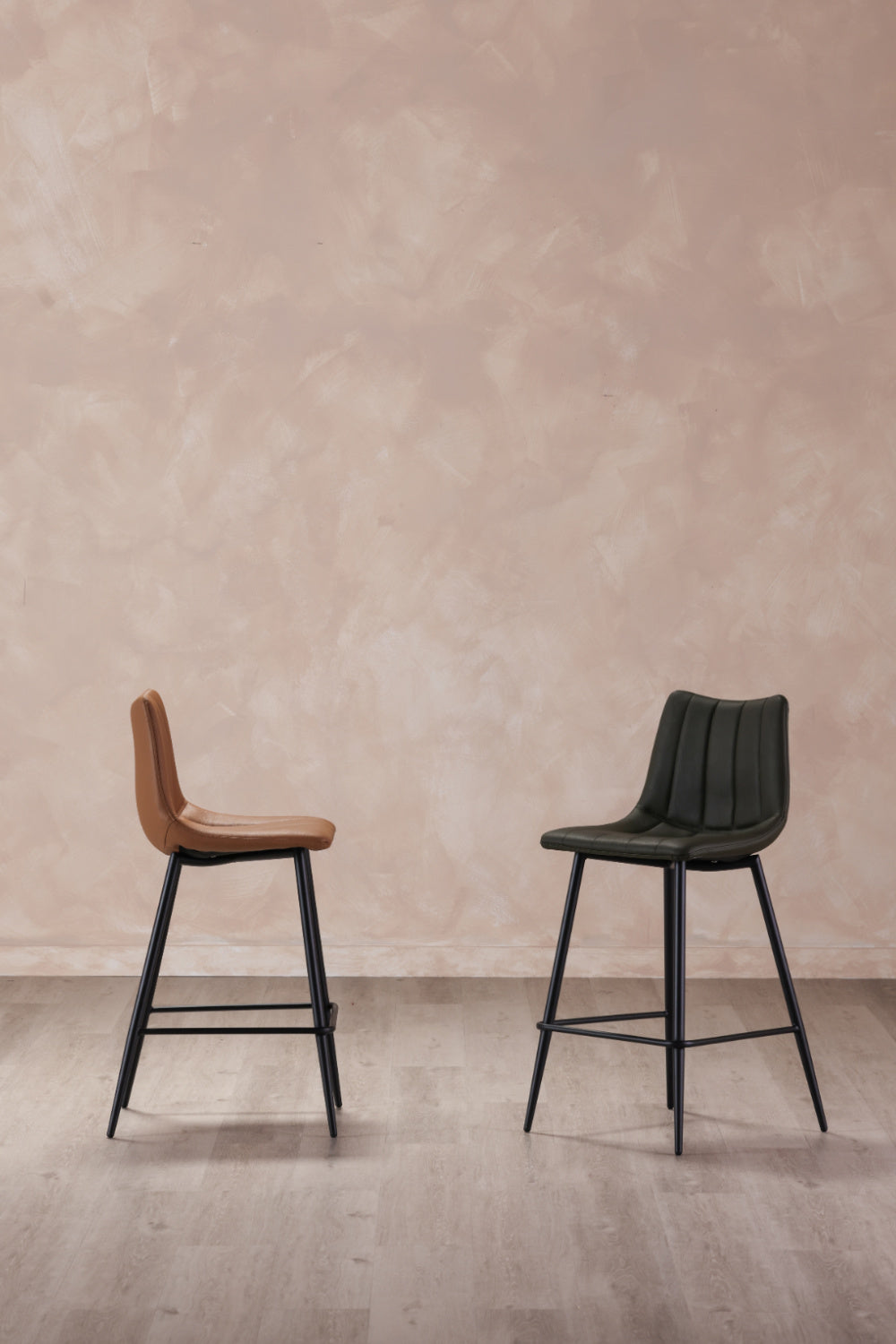 Modern European furniture - Vertical Stitched Bar Stools (2) - www.oroa.com | Oroa.com