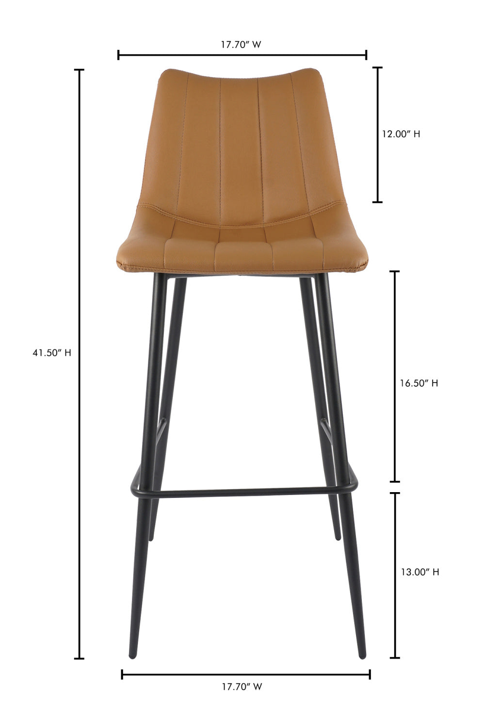 Modern European furniture - Vertical Stitched Bar Stools (2) - www.oroa.com | Oroa.com