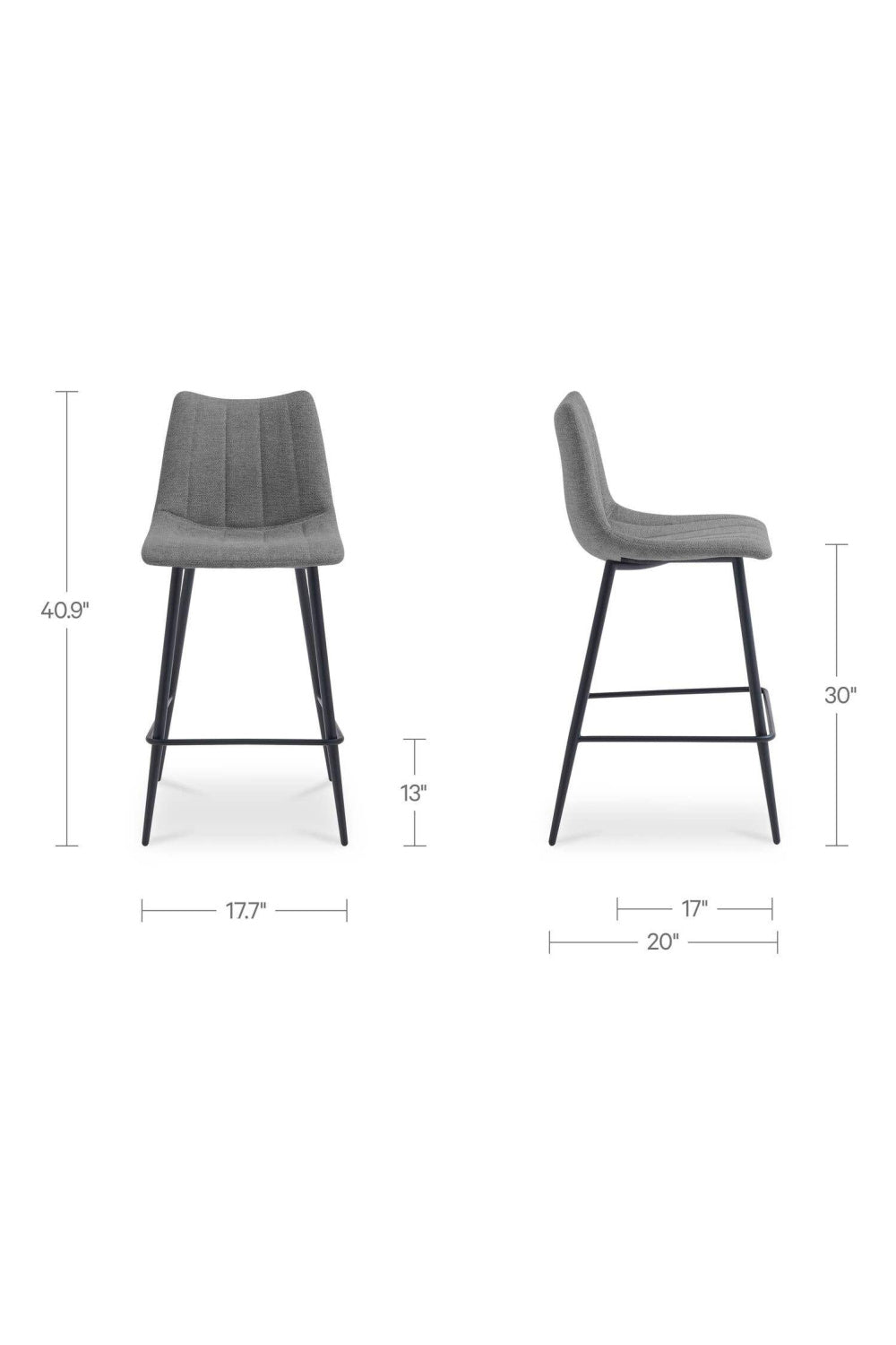 Modern European furniture - Vertical Stitched Bar Stools (2) - www.oroa.com | Oroa.com