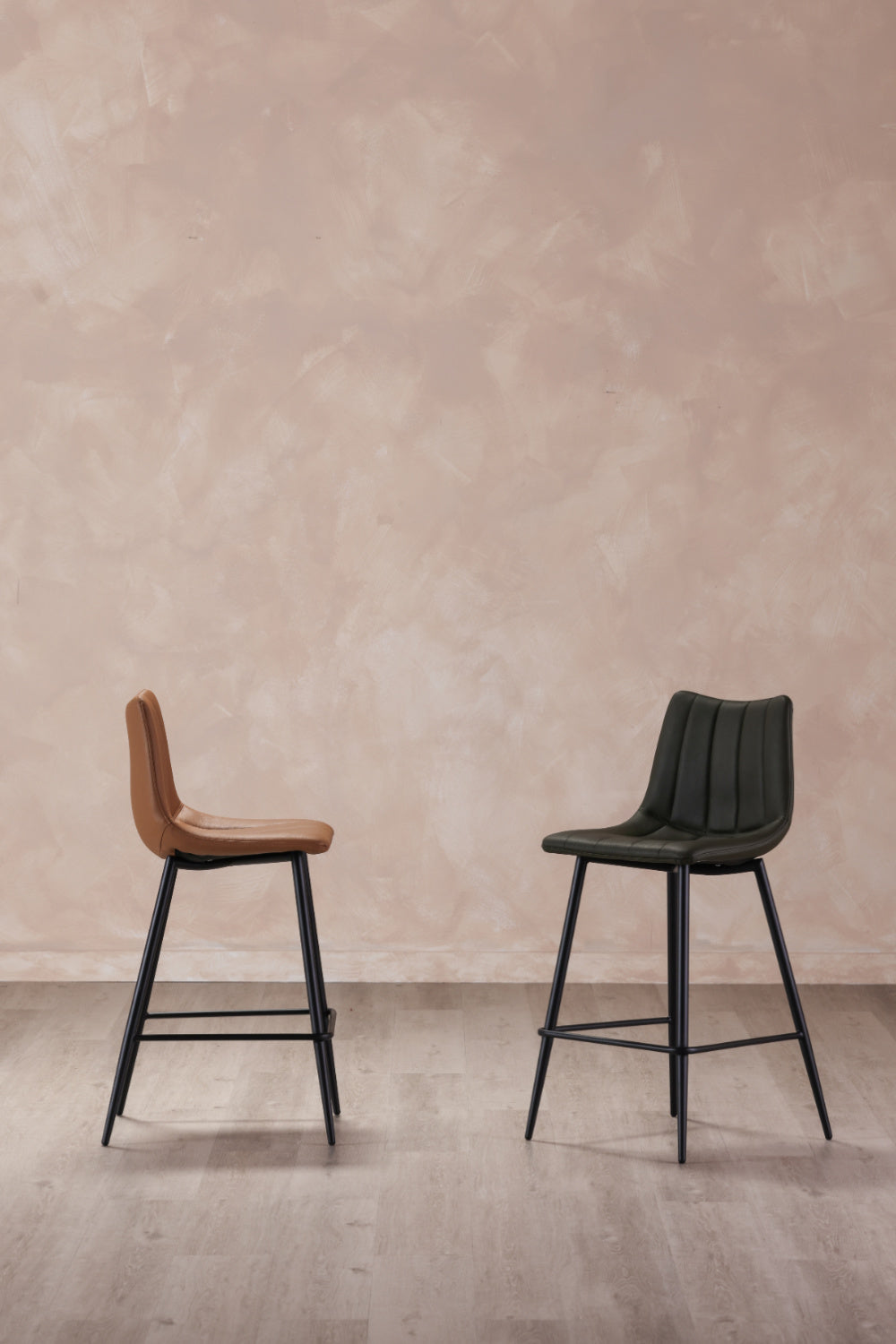 Modern European furniture - Vertical Stitched Bar Stools (2) - www.oroa.com | Oroa.com