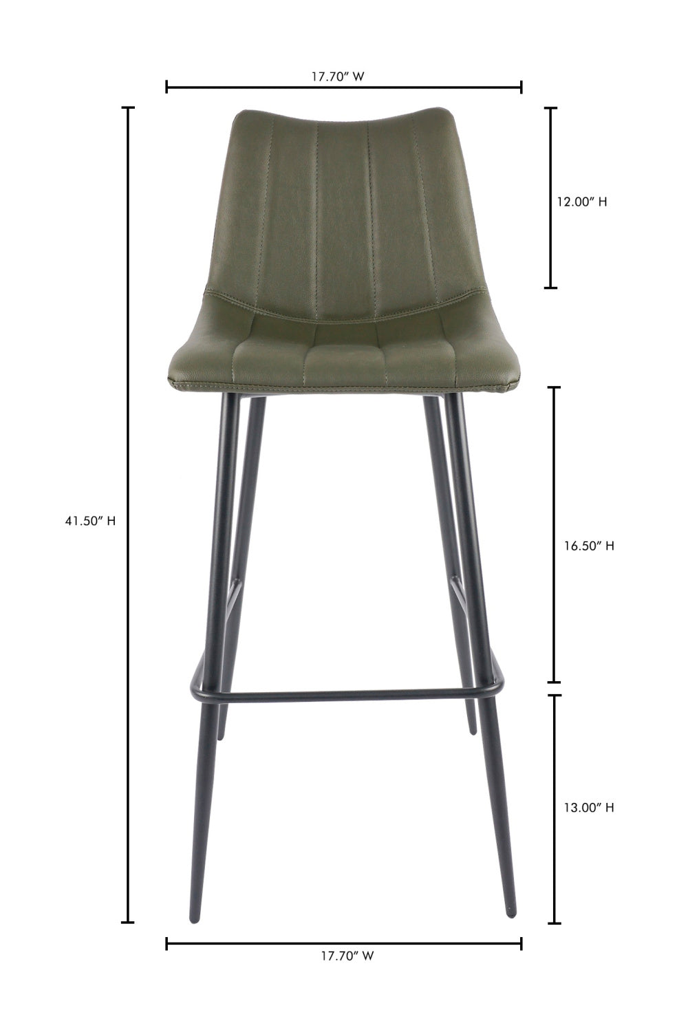 Modern European furniture - Vertical Stitched Bar Stools (2) - www.oroa.com | Oroa.com