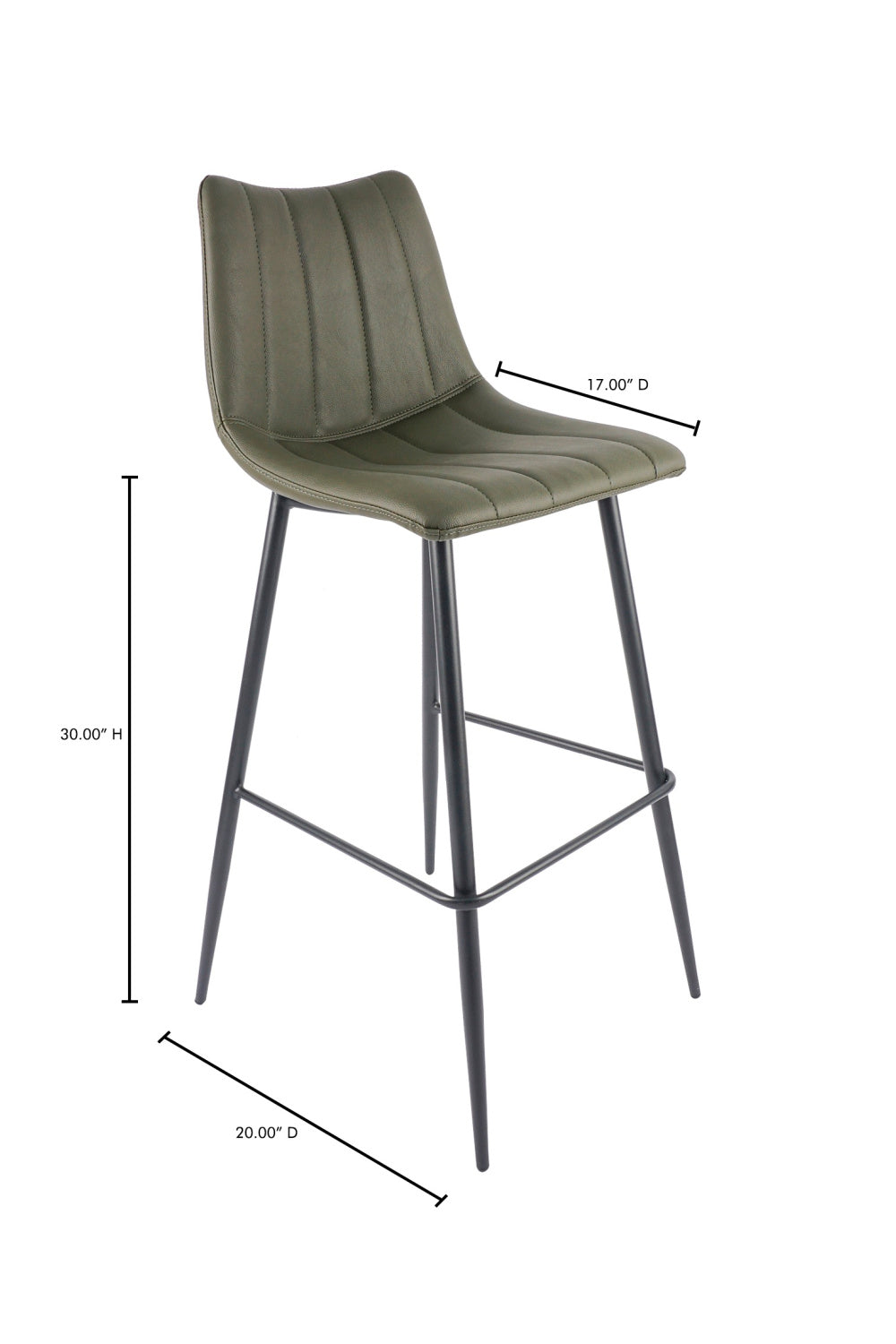 Modern European furniture - Vertical Stitched Bar Stools (2) - www.oroa.com | Oroa.com