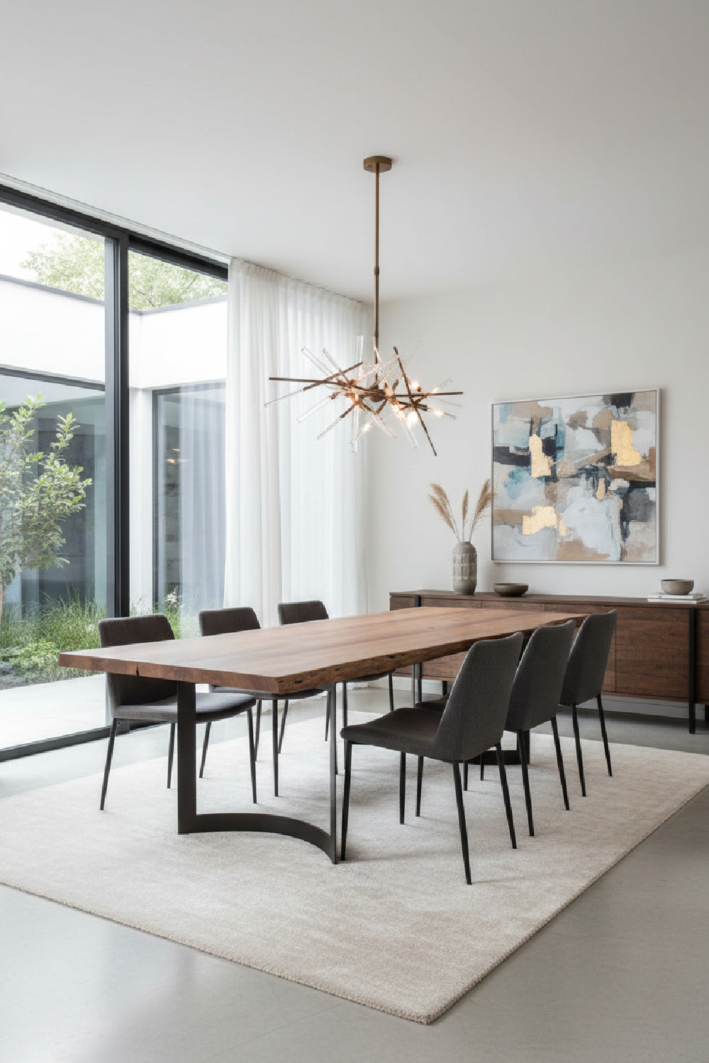 Modern European furniture - Solid Acacia Wood Dining Table - www.oroa.com | Oroa.com