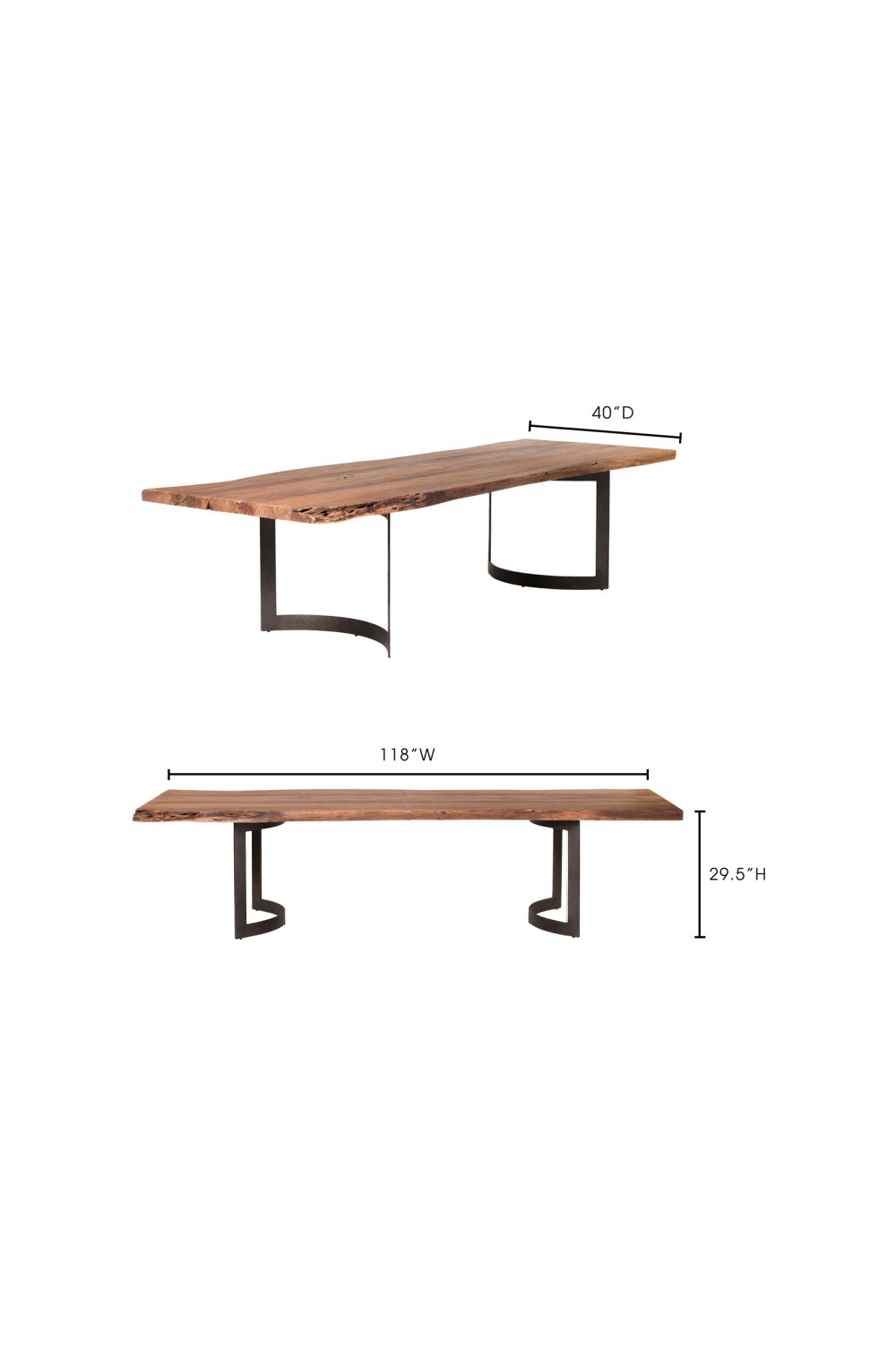 Modern European furniture - Solid Acacia Wood Dining Table - www.oroa.com | Oroa.com