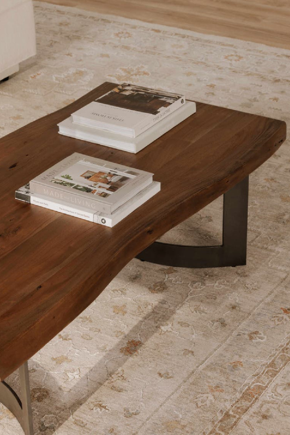Modern European furniture - Brown Acacia Coffee Table - www.oroa.com | Oroa.com