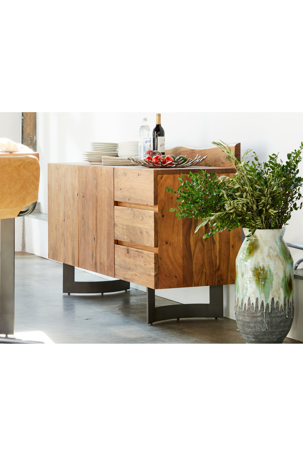 Modern European furniture - Rustic Acacia Sideboard - www.oroa.com