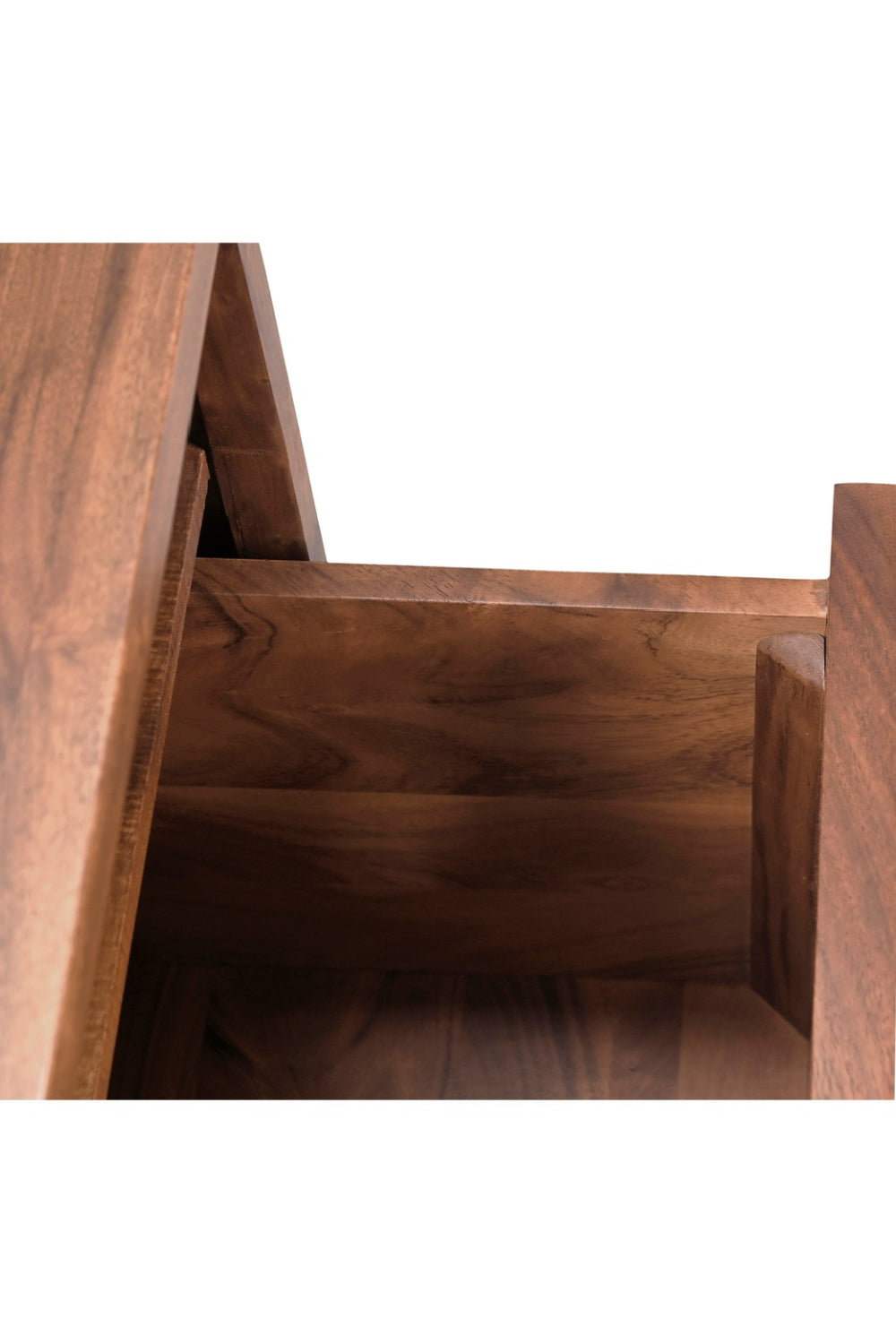 Modern European furniture - Solid Acacia 2-Drawer Nightstand - www.oroa.com