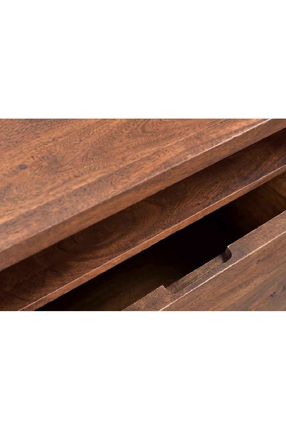 Modern European furniture - Solid Acacia 2-Drawer Nightstand - www.oroa.com