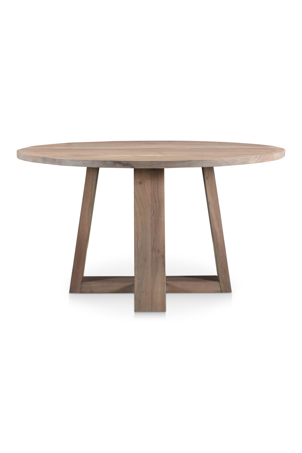 Modern European furniture - Whitewashed Acacia Round Dining Table - www.oroa.com