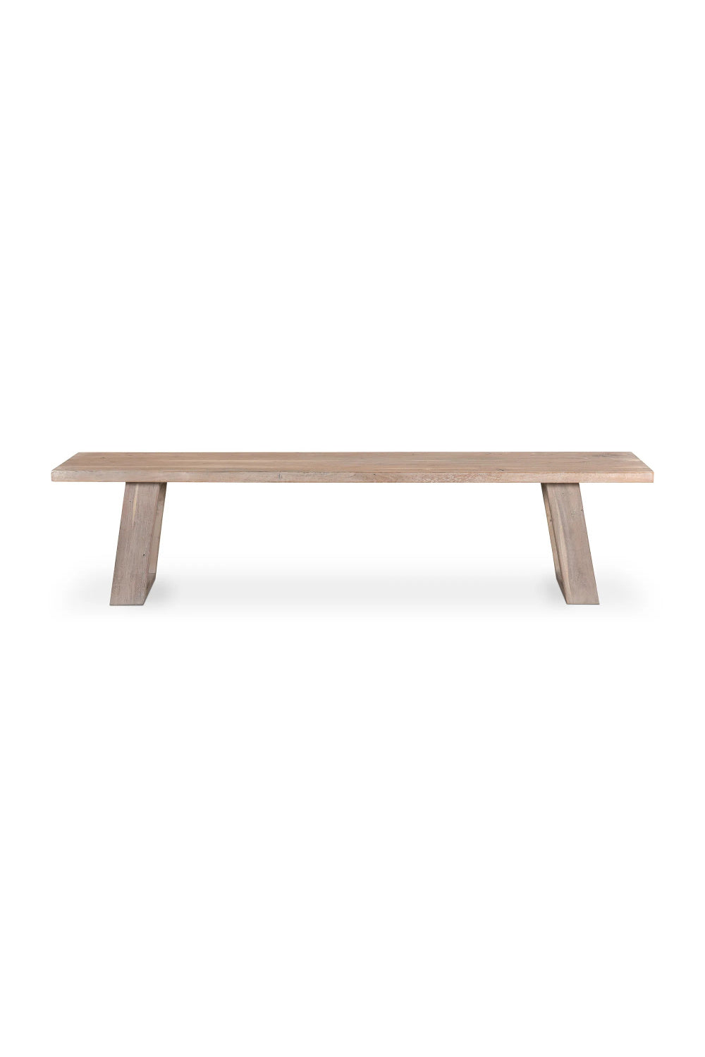 Modern European furniture - Whitewashed Acacia Wood Bench - www.oroa.com | Oroa.com