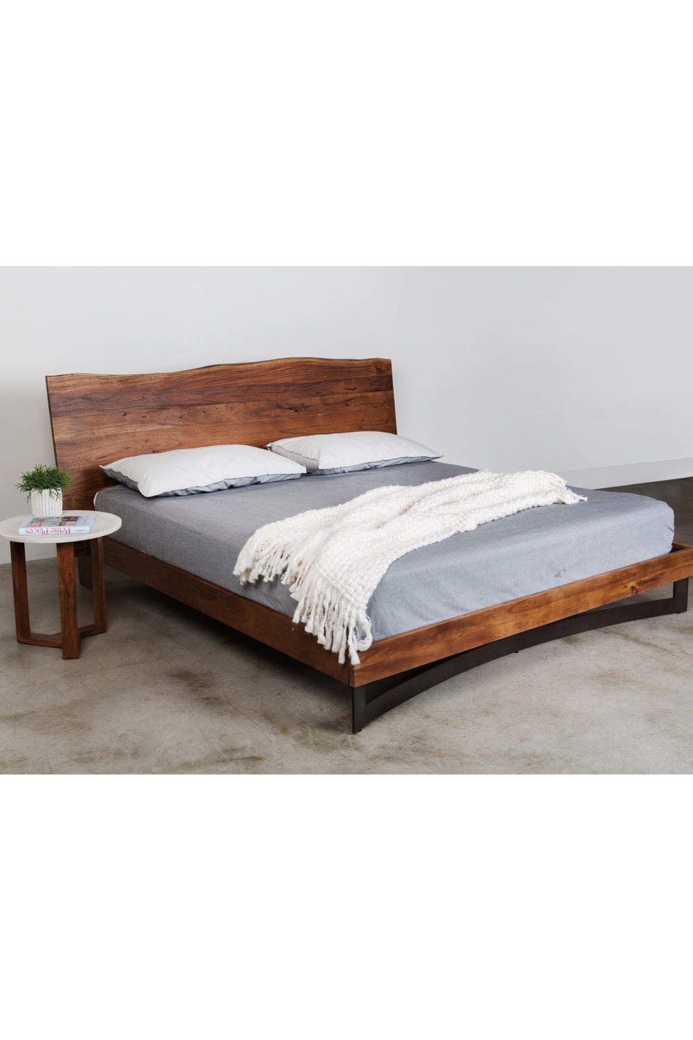 Modern European furniture - Rustic Natural Acacia Bed - www.oroa.com | Oroa.com