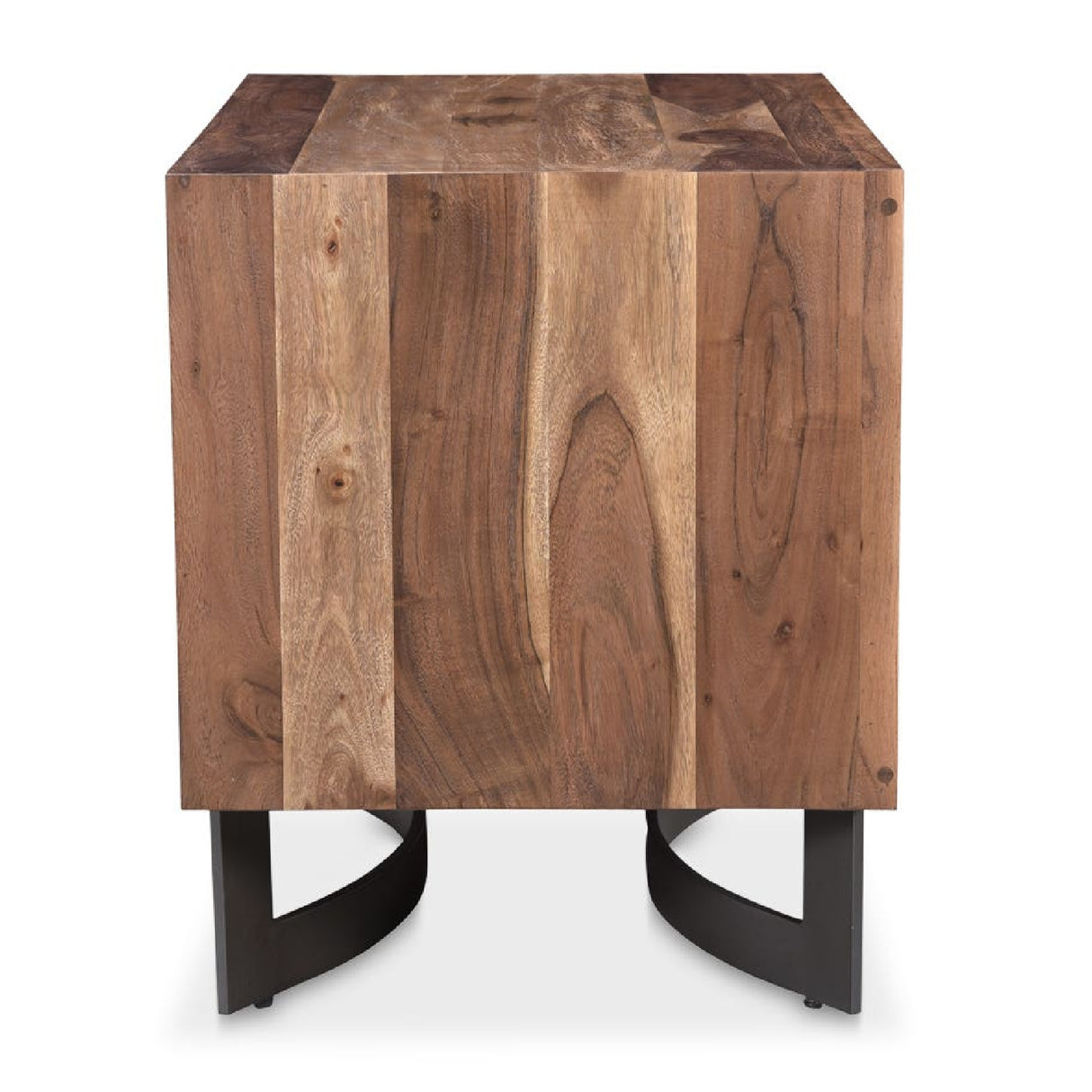 Modern European furniture - Acacia 2-Drawer Rustic Nightstand - www.oroa.com