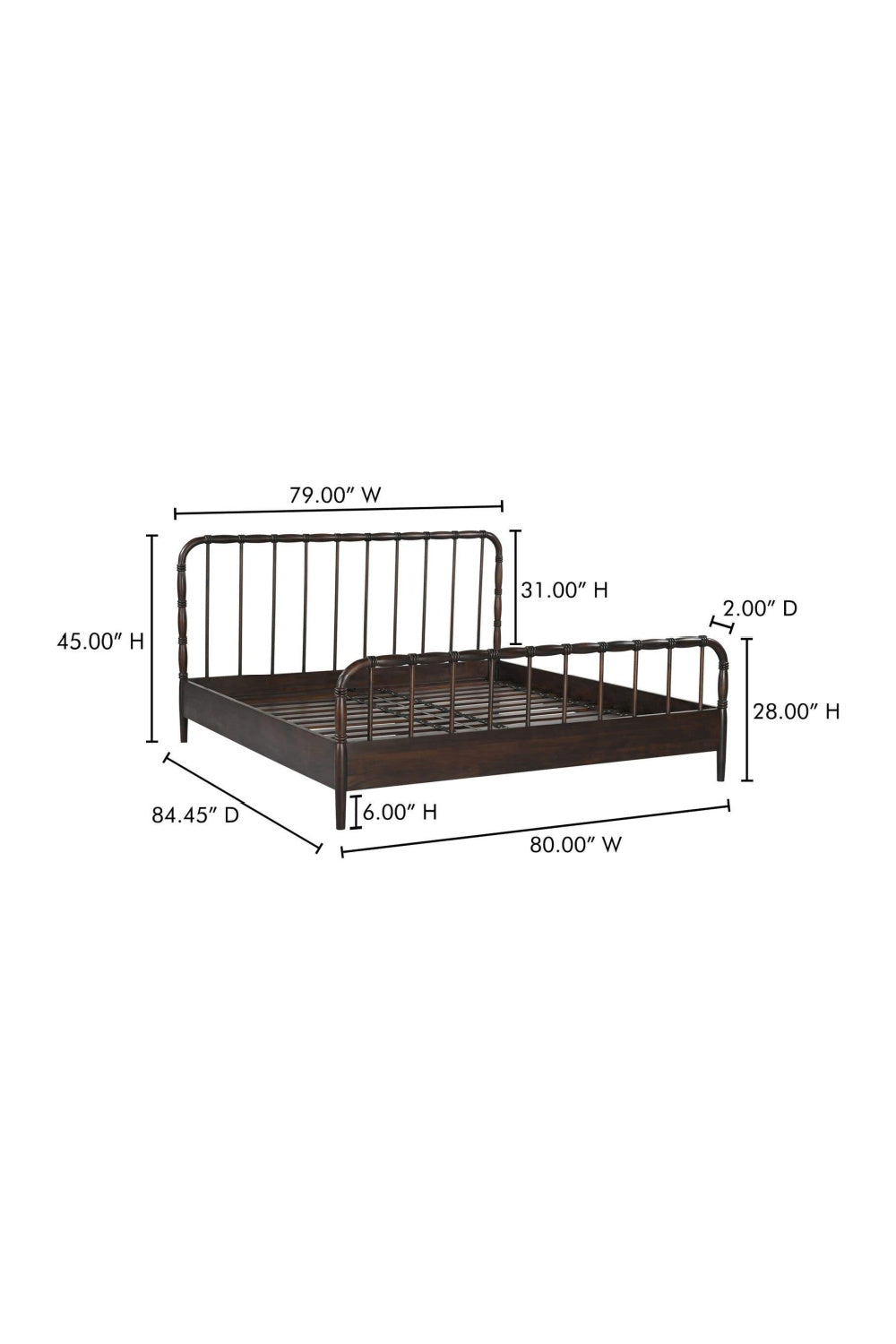 Modern European furniture - Acacia Wood Bed - www.oroa.com | Oroa.com