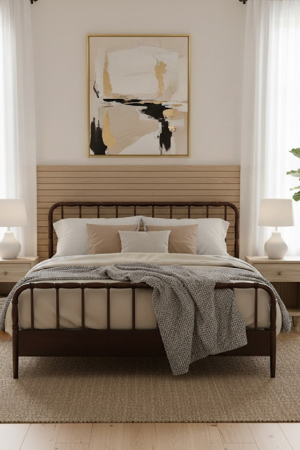 Modern European furniture - Acacia Wood Bed - www.oroa.com | Oroa.com