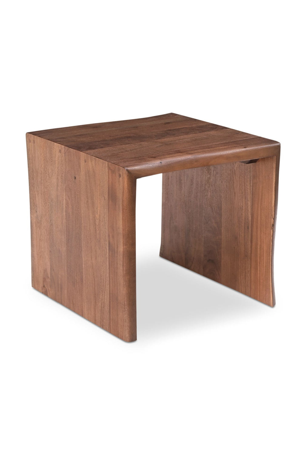 Modern European furniture - Brown Acacia Side Table - www.oroa.com