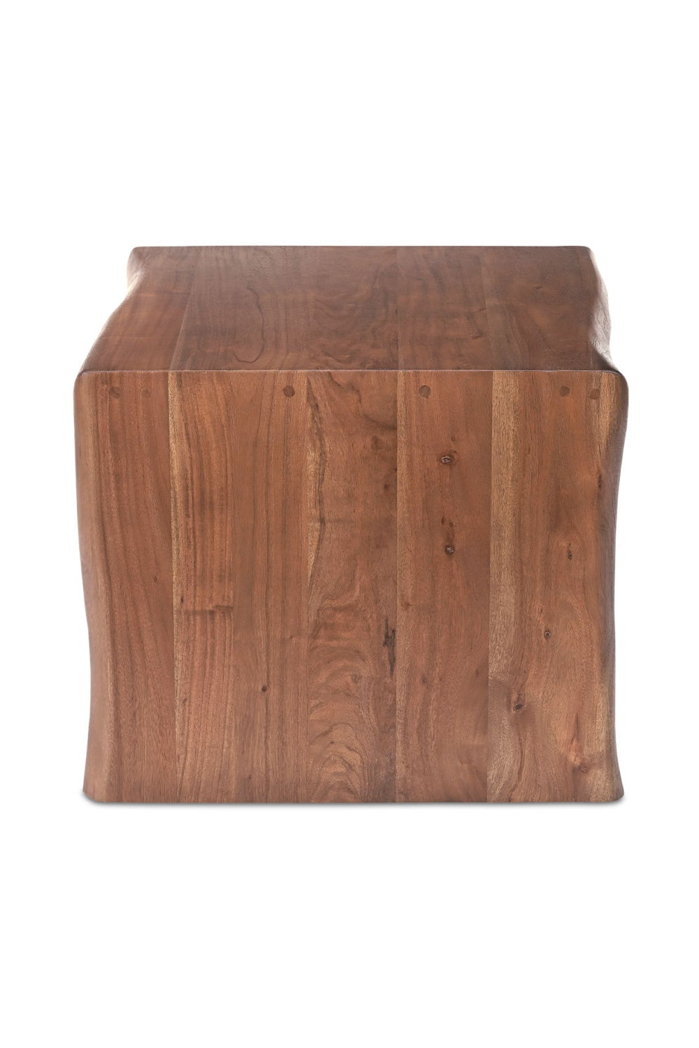 Modern European furniture - Brown Acacia Side Table - www.oroa.com
