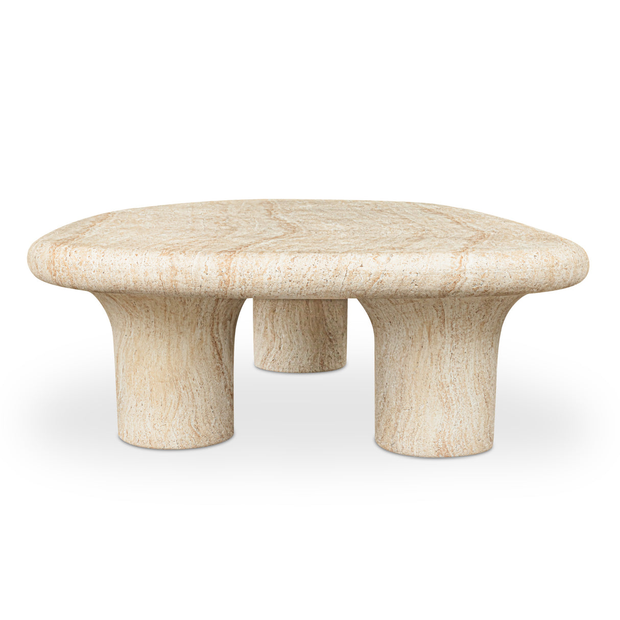 Modern European furniture - Travertine Look Indoor/Outdoor Coffee Table - www.oroa.com