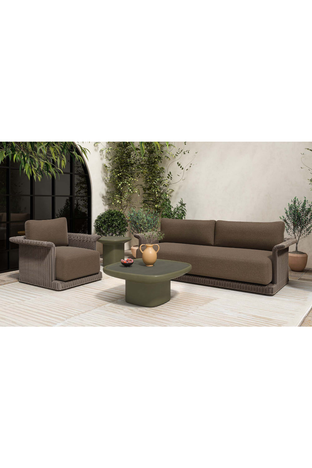 Modern European furniture - Square Concrete Outdoor Side Table - www.oroa.com | Oroa.com