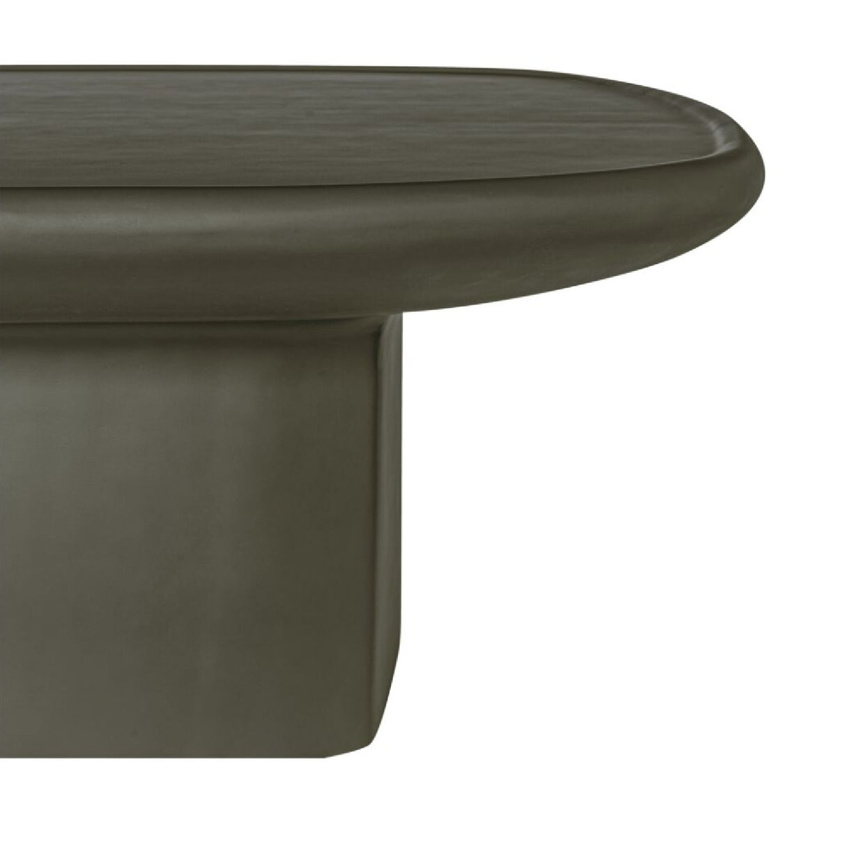 Modern European furniture - Oval Concrete Outdoor Coffee Table - www.oroa.com | Oroa.com
