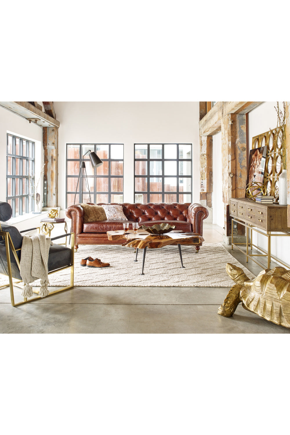 Modern European furniture - Fir Wood 4-Drawer Console Table - www.oroa.com | Oroa.com