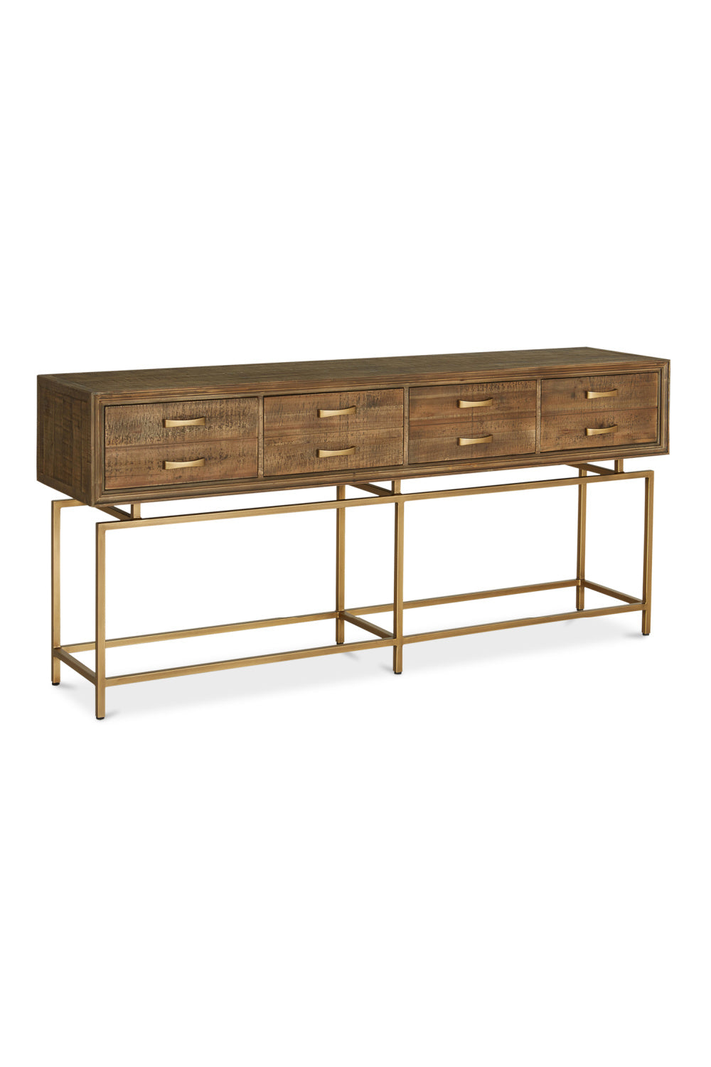 Modern European furniture - Fir Wood 4-Drawer Console Table - www.oroa.com | Oroa.com