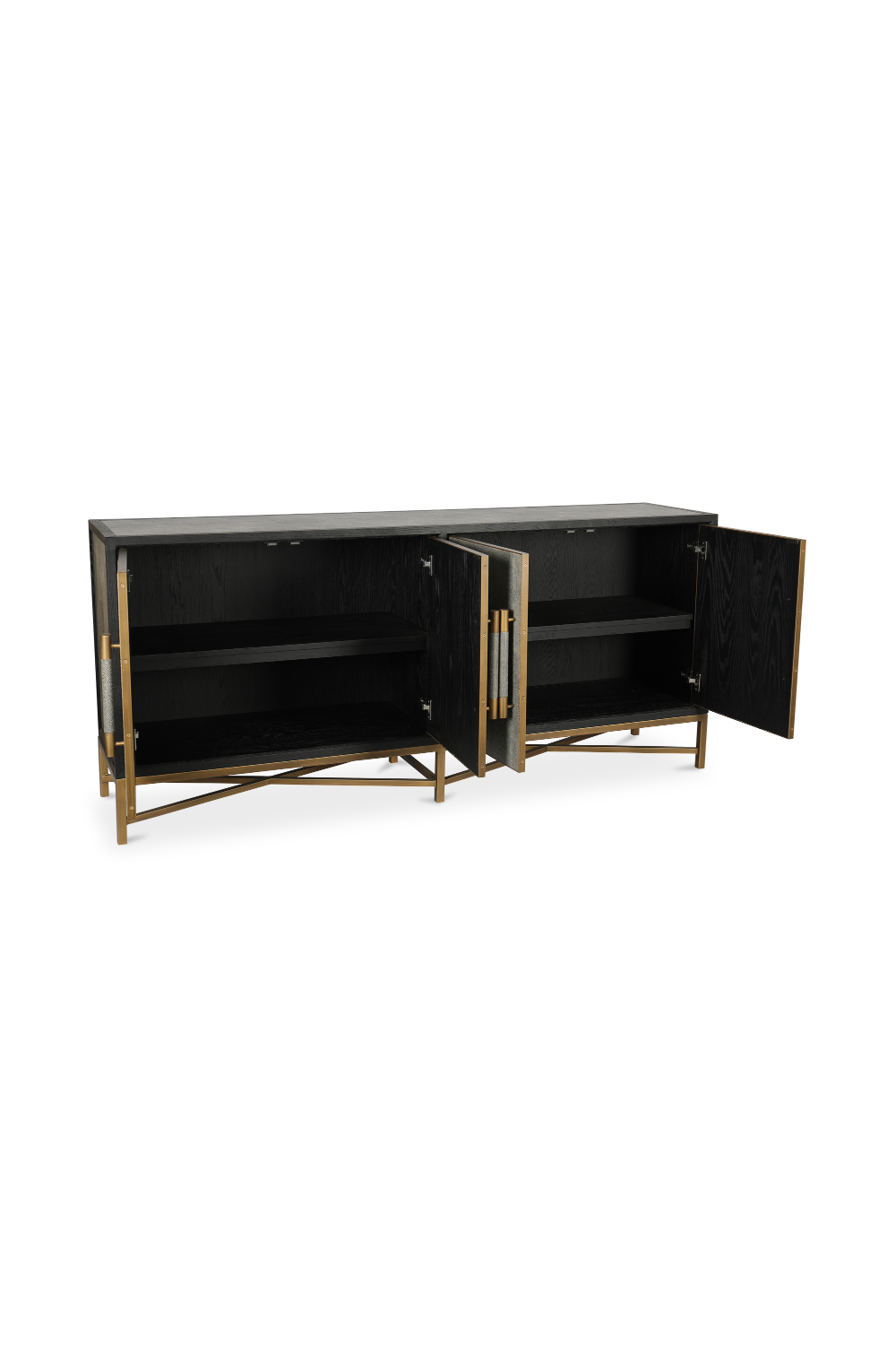 Vegan Leather 4-Door Sideboard | Novi Living Mako | Oroa.com